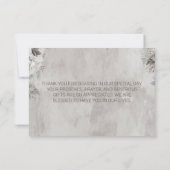 Winter Wonderland Blume Forest Dankeskarte (Rückseite)