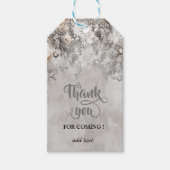 Winter Wonderland Blume Forest Geschenkanhänger (Vorderseite)