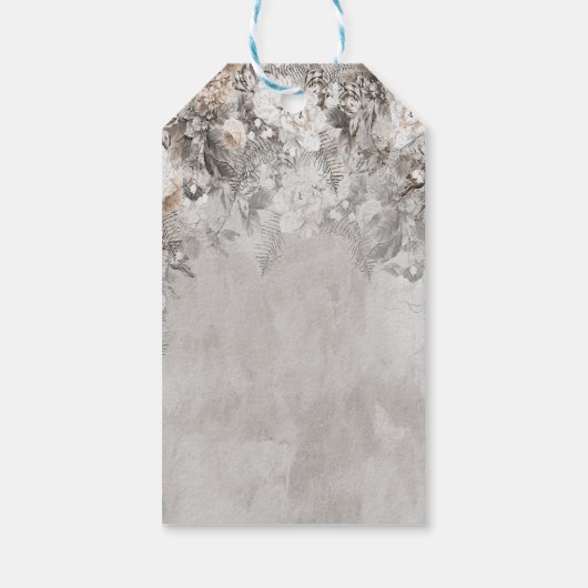 Winter Wonderland Blume Forest Geschenkanhänger (Rückseite)