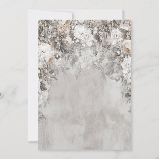 Winter Wonderland Blume Forest UAWG Einladung (Rückseite)