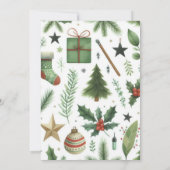 Winter Wonderland Boho jetzt Tiere 2. Geburtstag Einladung (Rückseite)