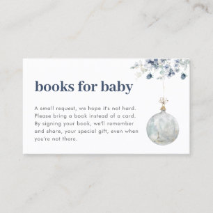 Winter Wonderland Books for Baby Insert Card Visitenkarte
