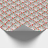 Winter Wonderland Borzoi Wrapping Paper Geschenkpapier (Ecke)