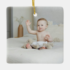 Winter Wonderland Boy Erste Weihnachtszeit Keramikornament