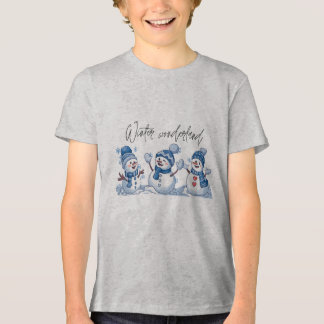 Winter Wonderland Boy's Bella+Leinwand Youth Tri- Tri-Blend Shirt