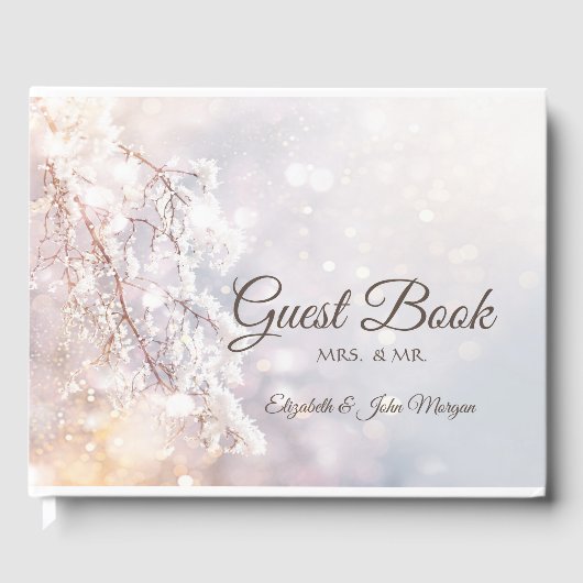 Winter Wonderland Branchen Gästebuch (Vorderseite)