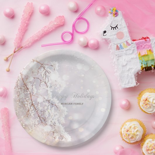 Winter Wonderland Branchen Pappteller (Party)