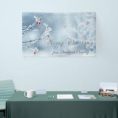 Winter Wonderland Branches Blue Banner (Messeveranstaltung)