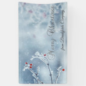 Winter Wonderland Branches Blue Banner (Vertikal)