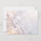 Winter Wonderland Branches Probe Dinner Einladung (Rückseite)