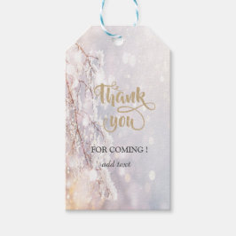 Winter Wonderland Branches Thank You Geschenkanhänger