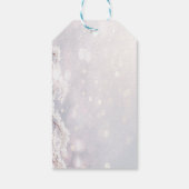 Winter Wonderland Branches Thank You Geschenkanhänger (Rückseite)