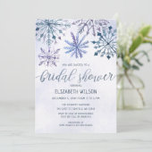 Winter Wonderland Brautparty Einladung (Stehend Vorderseite)