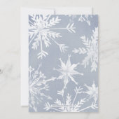 Winter Wonderland Brautparty Einladung (Rückseite)