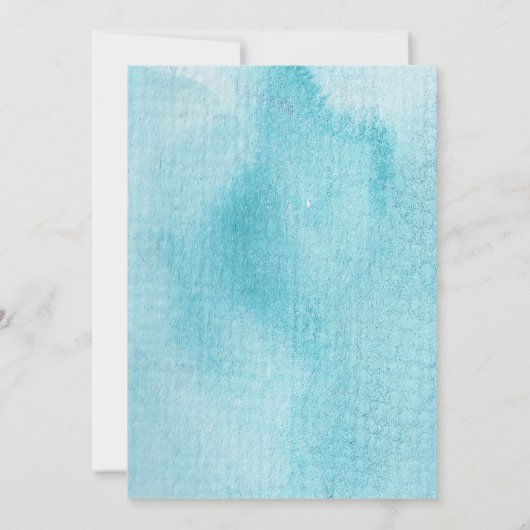 Winter Wonderland Brautparty Einladung (Rückseite)