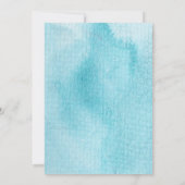 Winter Wonderland Brautparty Einladung (Rückseite)