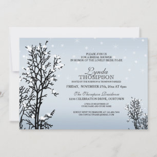Winter Wonderland Bridal Dusche Einladung