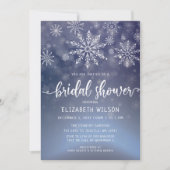 Winter Wonderland Bridal Dusche Einladung (Vorderseite)
