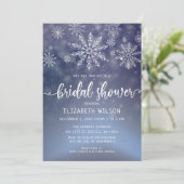 Winter Wonderland Bridal Dusche Einladung (Stehend Vorderseite)