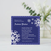 Winter Wonderland Bridal Dusche Einladung (Stehend Vorderseite)