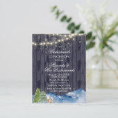 Winter Wonderland | Bridesmaids Luncheon Einladung (Stehend Vorderseite)