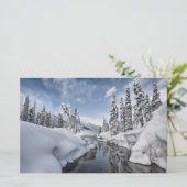 Winter Wonderland Briefpapier (Stehend Vorderseite)