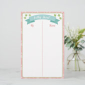 Winter Wonderland Bunco Party Game Tsheet (Stehend Vorderseite)