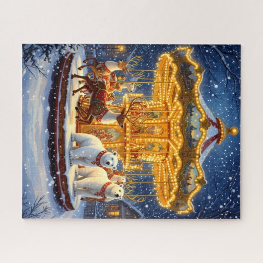 Winter Wonderland Carousel Puzzle (Horizontal)