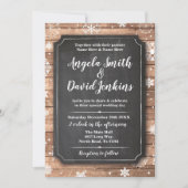 Winter-Wonderland-Chalk-Schneeflocken Einladung (Vorderseite)