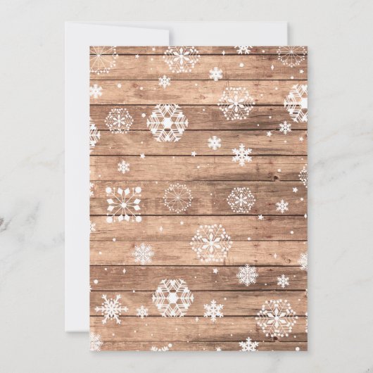 Winter-Wonderland-Chalk-Schneeflocken Einladung (Rückseite)