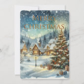 Winter Wonderland Christmas Open House Einladung (Rückseite)