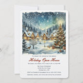 Winter Wonderland Christmas Open House Einladung (Vorderseite)