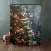 Winter Wonderland Christmas Shower Curtain Duschvorhang