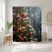 Winter Wonderland Christmas Shower Curtain Duschvorhang