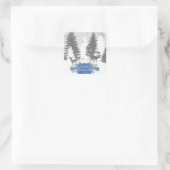Winter Wonderland Christmas Sticker - Blau (Tasche)