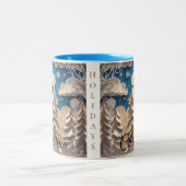 Winter Wonderland Coffee Mug Zweifarbige Tasse (Mittel)