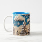 Winter Wonderland Coffee Mug Zweifarbige Tasse (Links)
