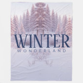 Winter Wonderland Cozy Fleece Blanket (Vorderseite)
