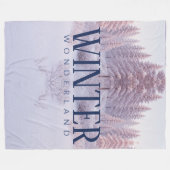 Winter Wonderland Cozy Fleece Blanket (Vorderseite (Horizontal))