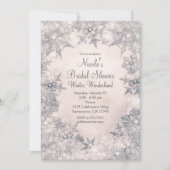 Winter Wonderland Creme White Einladung (Vorderseite)