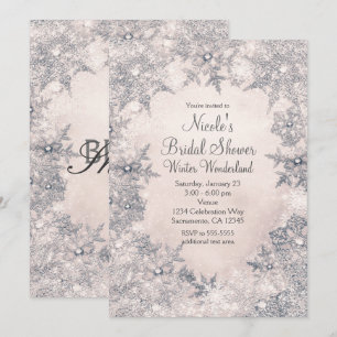Winter Wonderland Creme White Einladung