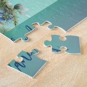 Winter Wonderland Custom Foto Berry Wreath Puzzle (Seite)