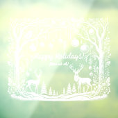 Winter Wonderland Custom Window Cloning Fensteraufkleber (Blatt 3)