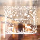 Winter Wonderland Custom Window Cloning Fensteraufkleber (Blatt 2)