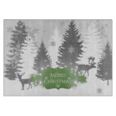 Winter Wonderland Cutting Board - Green Schneidebrett (Vorderseite)
