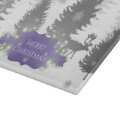 Winter Wonderland Cutting Board - Lila Schneidebrett (Ecke)