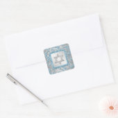 Winter Wonderland Damask Bat Mitzvah Sticker 11 (Umschlag)