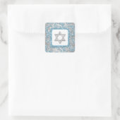 Winter Wonderland Damask Bat Mitzvah Sticker 6 (Tasche)