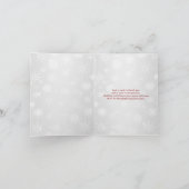 Winter Wonderland Danke Note Card - Red (Innenseite)