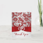 Winter Wonderland Danke Note Card - Red (Vorderseite)